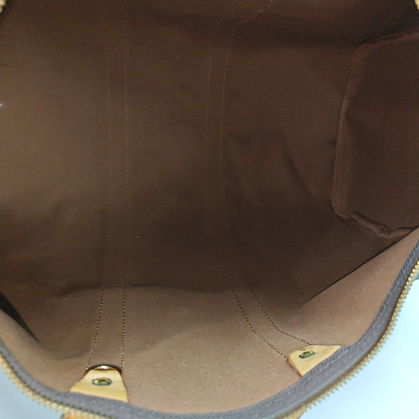KEEPALL 45 Monogram Coated Canvas Brown