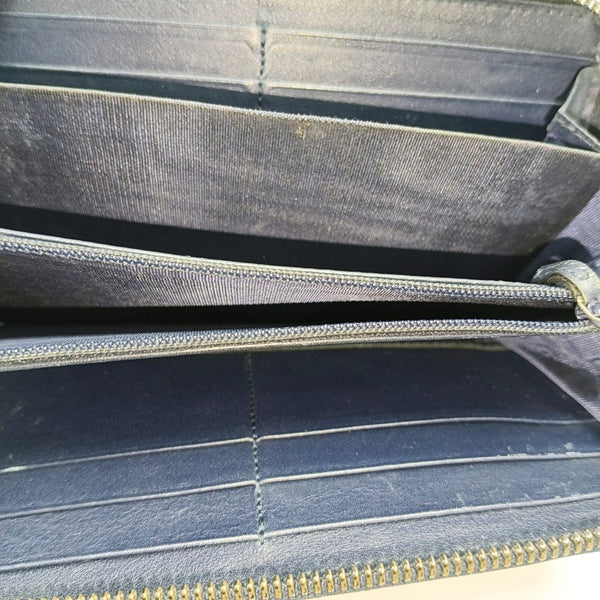 Monogram Calfskin Wallet Blue