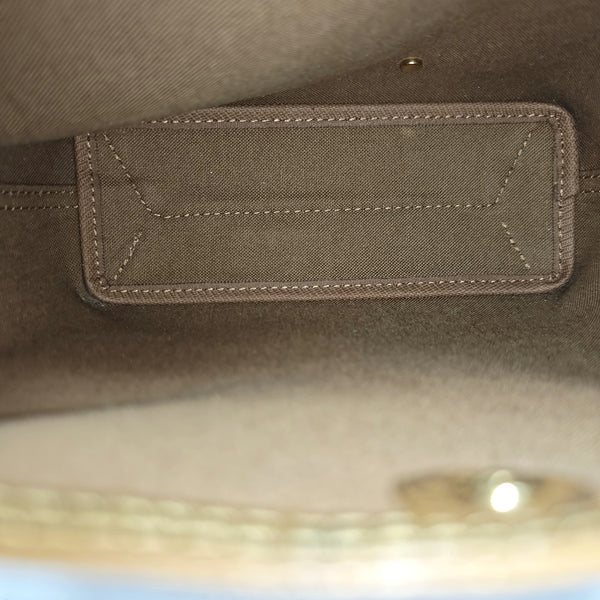 ATLANTIS BB Monogram Coated Canvas Brown