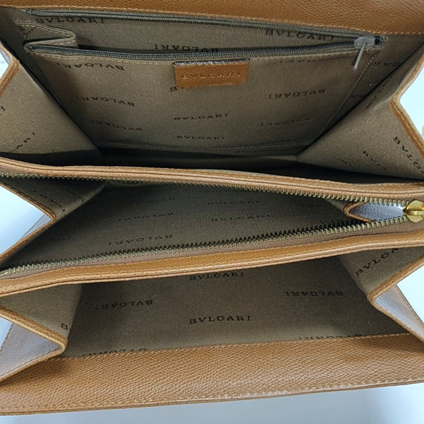 BVLGARI BVLGARI Calfskin Brown