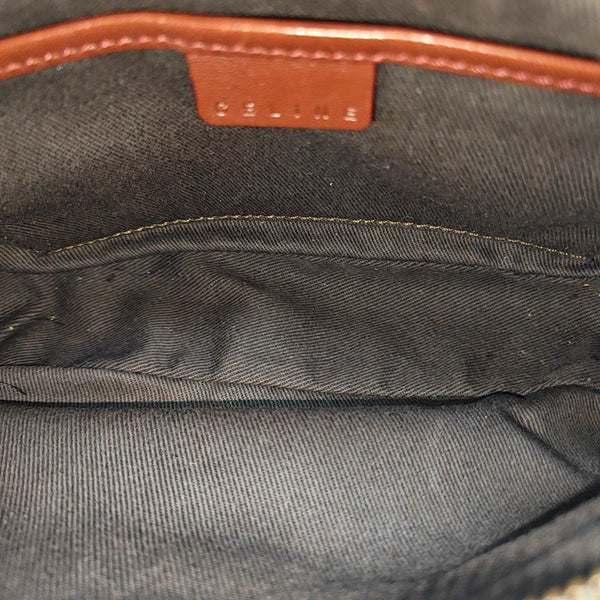 Quilted Corduroy Shoulder Bag Brown