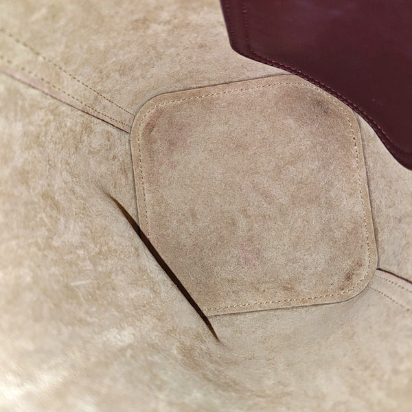 Pebble Bucket Mini Calfskin Red