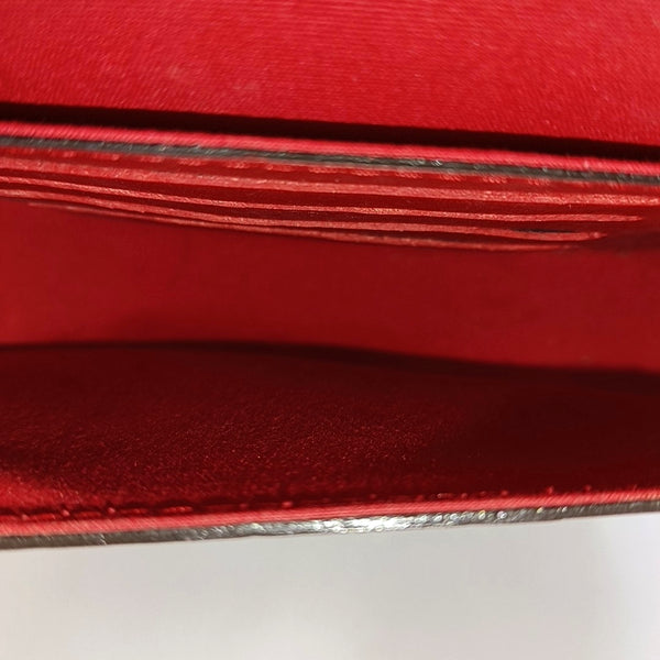 SAC LUCIE Mini Monogram Patent Leather Red