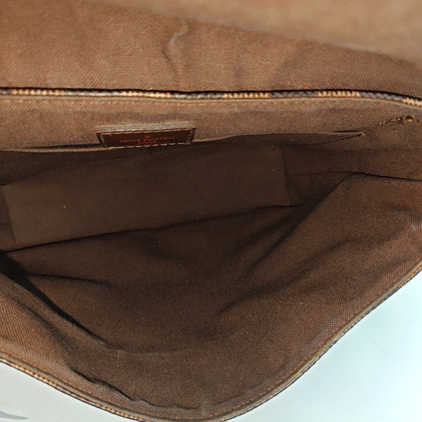 BROOKLYN Damier Ebene Coated Canvas Brown