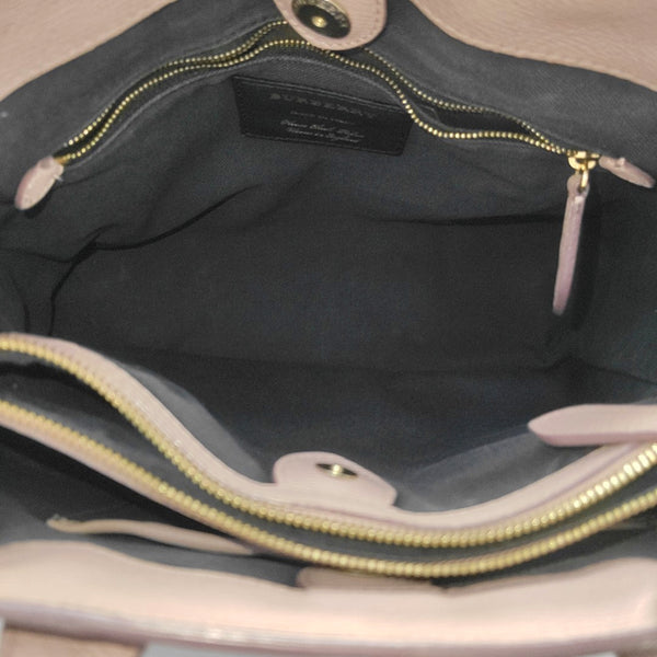 The Banner Medium Calfskin Pink