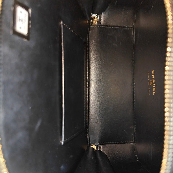 Quilted Grained Calfskin Black