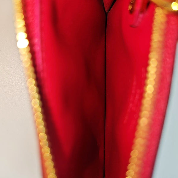 Patent Leather Coin Purse Red