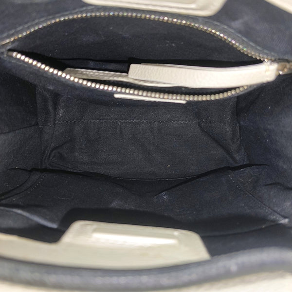 Shopping Bag Super Mini Calfskin White