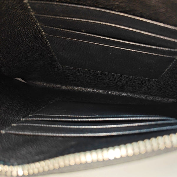 Saffiano Calfskin Clutch Black