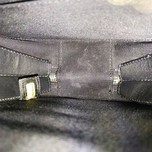 Patent Leather Shoulder Bag Black