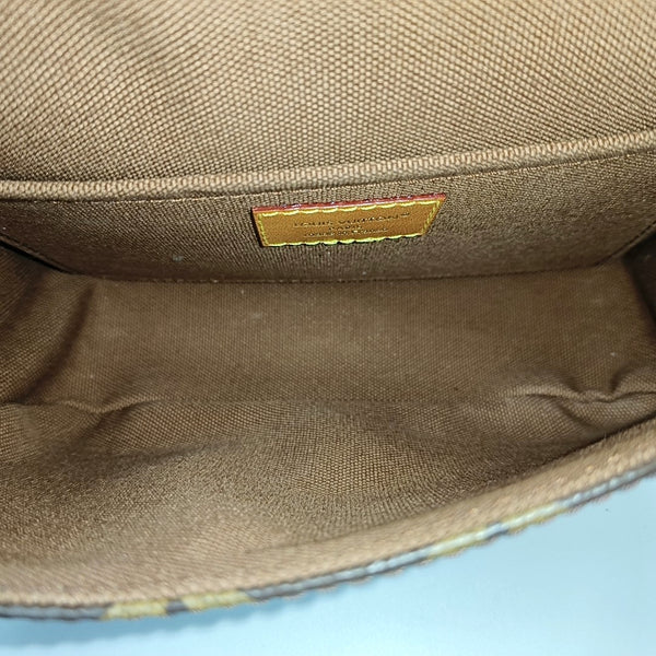 SATCHEL Mini Monogram Coated Canvas Brown