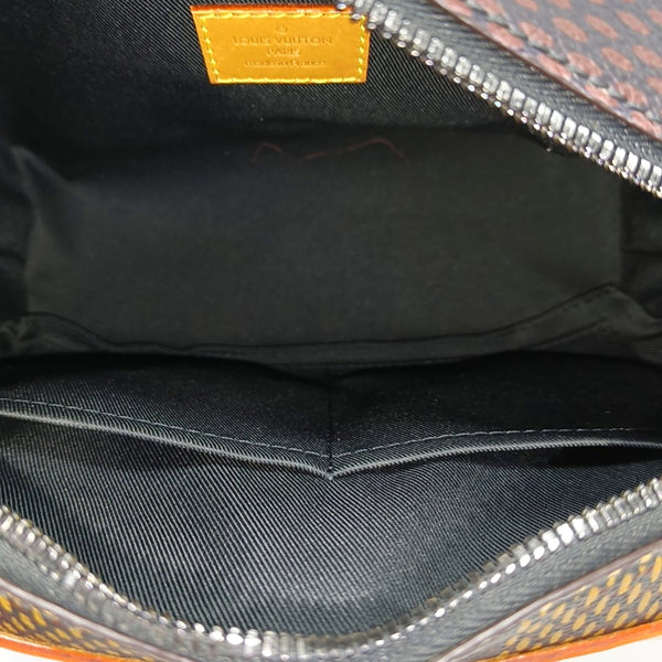 SOFT TRUNK Damier Ebene Coated Canvas Brown