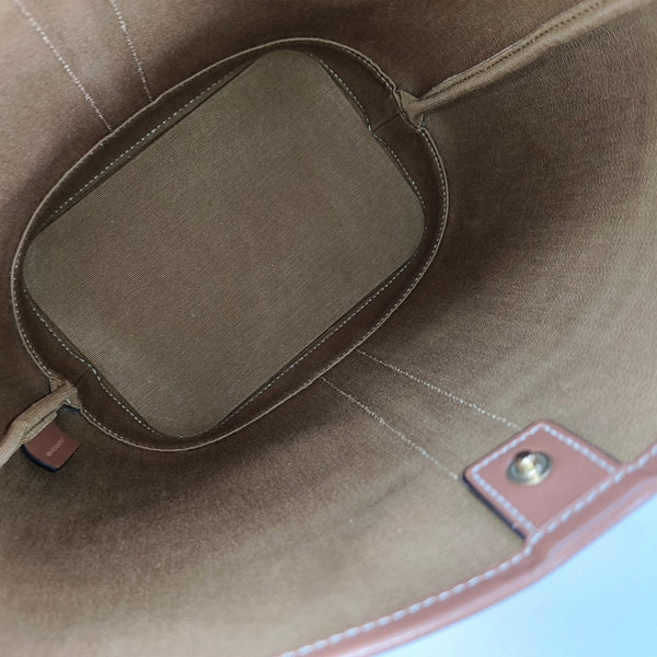 TRIOMPHE CANVAS Small Coated Canvas Brown