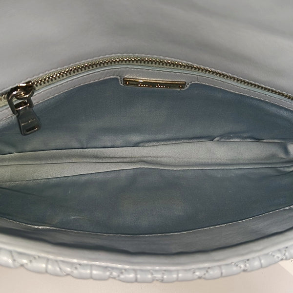 Crystal Quilted Lambskin Blue