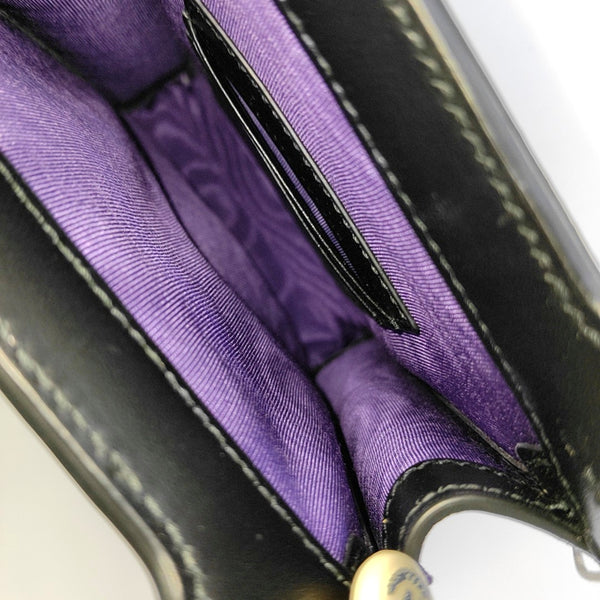 Quilted Calfskin Shoulder Bag Black