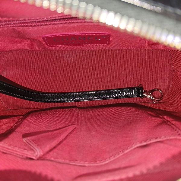 GABRIELLE Small Quilted Calfskin Black