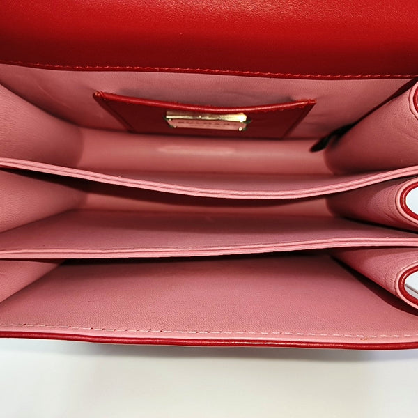 SERPENTI FOREVER Small Stingray Leather Red