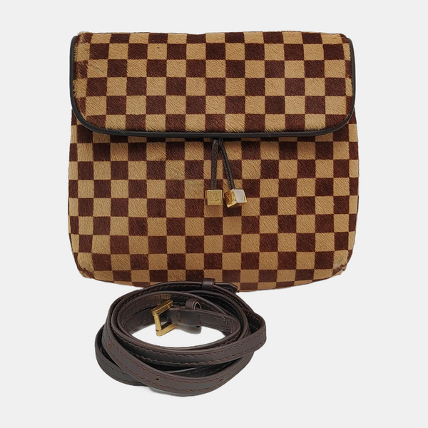 GAZELLE Damier Ebene Horsehair Brown