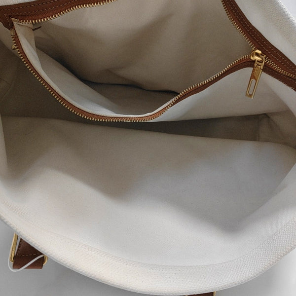 CABAS CELINE Large Canvas White