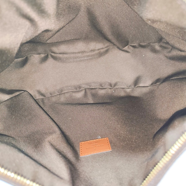 LOOP HOBO Monogram Coated Canvas Brown