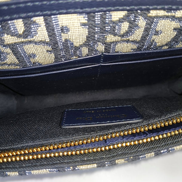 30 Montaigne Mini Oblique Canvas Blue