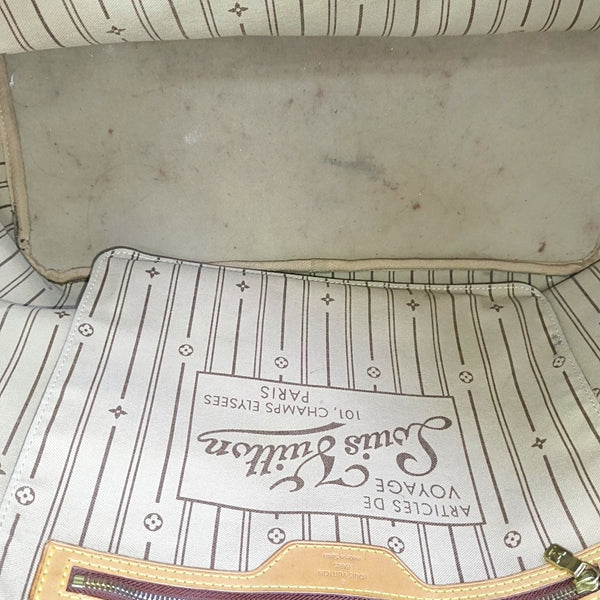NEVERFULL GM Monogram Coated Canvas Brown