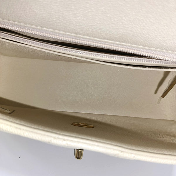 Quilted Grained Calfskin White