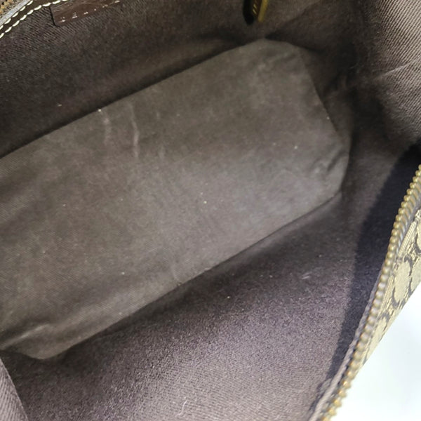 Canvas Top Handle Bag Brown