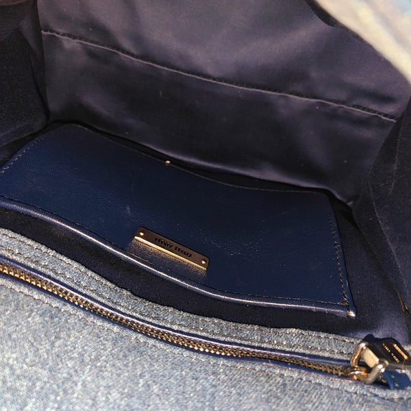 Fabric Shoulder Bag Blue