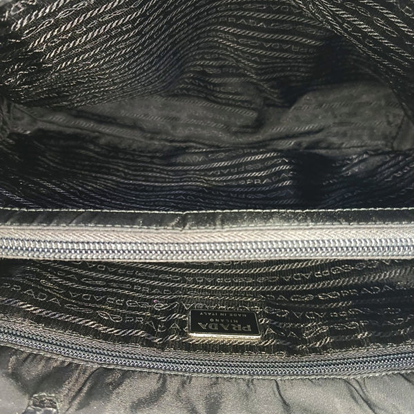 Nylon Shoulder Bag Black