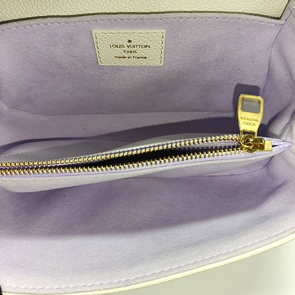 MÉTIS EAST WEST Monogram Calfskin White
