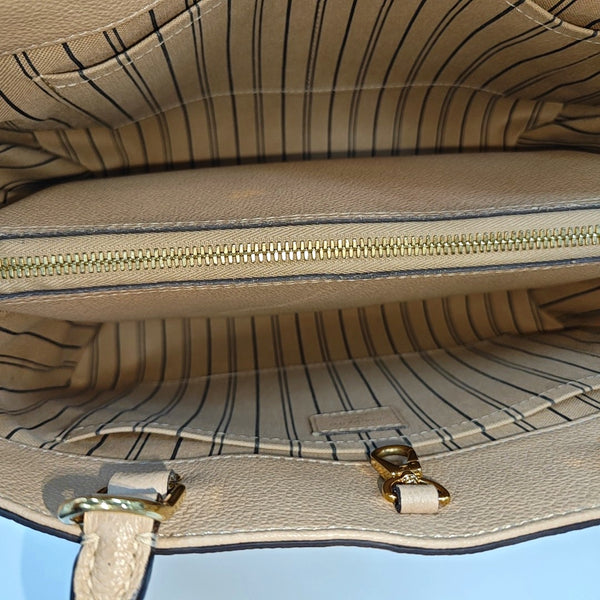 MONTAIGNE Monogram Calfskin Beige