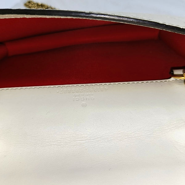 GG Supreme Mini Calfskin White