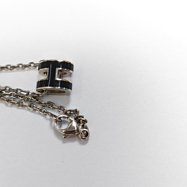 Pop H Metal Silver Necklace