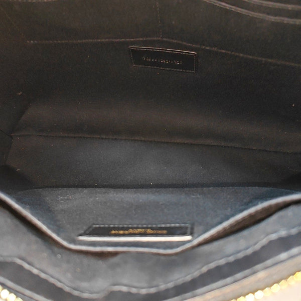 MONOGRAM Chevron Calfskin Black