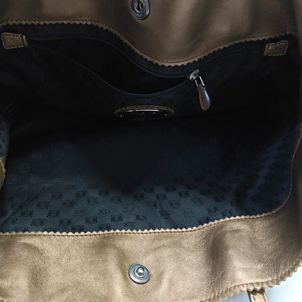 Calfskin Shoulder Bag Beige