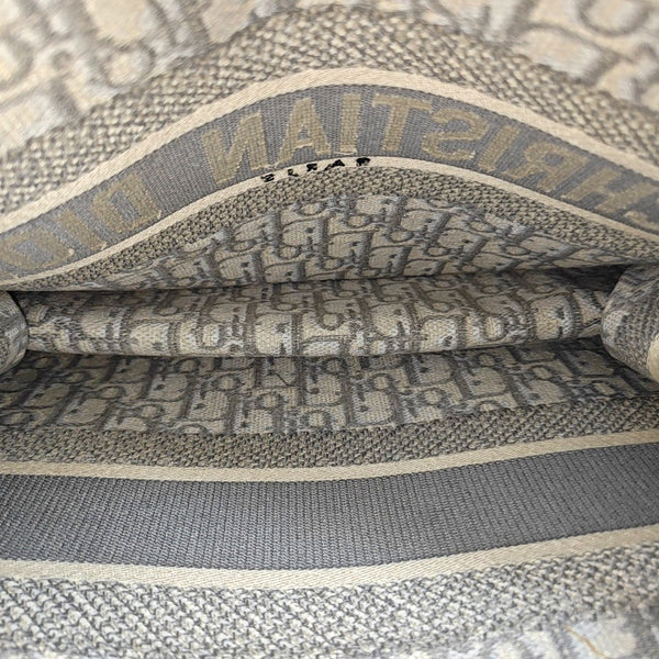 Book Tote Medium Oblique Canvas Gray