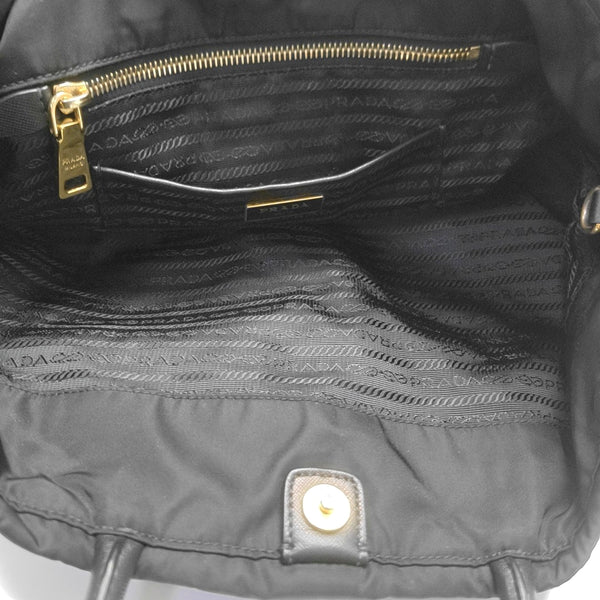 Nylon Top Handle Bag Black