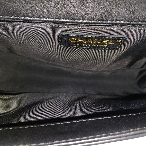 BOY CHANEL Medium Quilted Lambskin Black