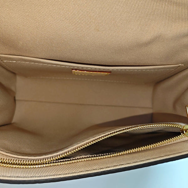 CLUNY PM Monogram Coated Canvas Brown