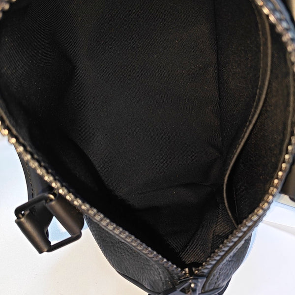 KEEPALL 25 Monogram Calfskin Black