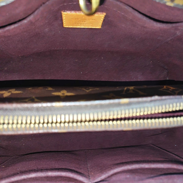 MONTAIGNE BB Monogram Coated Canvas Brown