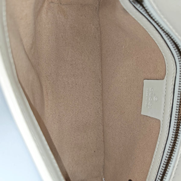 GG Marmont Medium Quilted Calfskin White