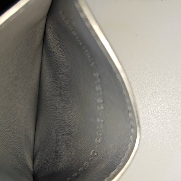 Le Cagole Lambskin Silver Card Holder
