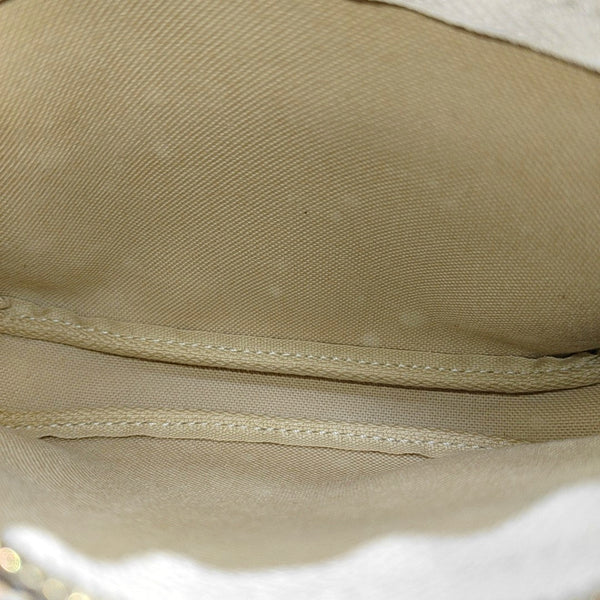 Authenticated pre-owned ACCESSOIRES Mini Coated Canvas White - Top Handle Bag at Looply