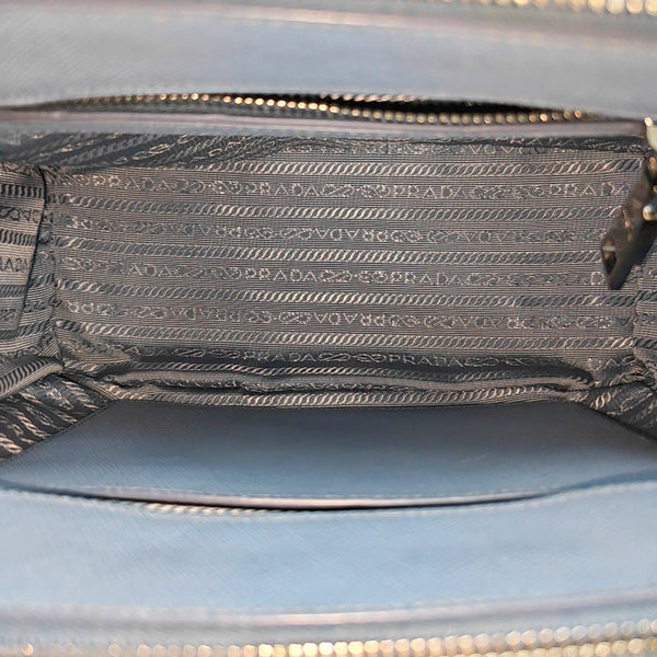 Galleria Small Saffiano Calfskin Blue