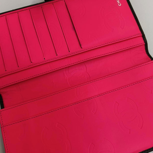 CAMBON Quilted Calfskin Black Wallet