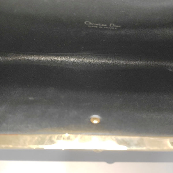 Oblique Canvas Clutch Black