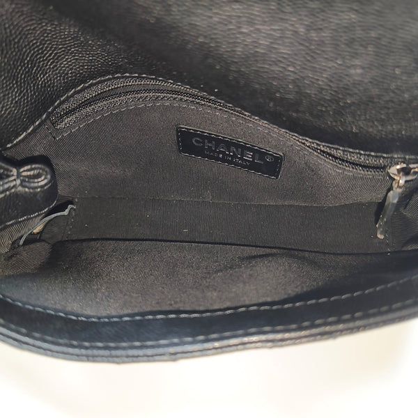 My Everything Flap Quilted Grained Calfskin Black