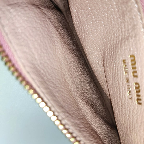 Leather Coin Purse Pink